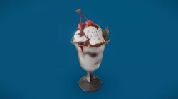 Sundae - Sketchfab Low Poly Challenge: Desserts