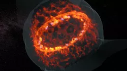 The remnant of the supernova 1987A