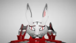 Three Masks In Japanese Style(Cat, Fox, Hare)