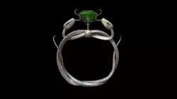 Twin Snakes Silver Ring