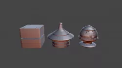 blender test stylized sci-fi