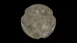 Carved stone ball, Kittin, Perthshire