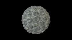 Carved stone ball, nr Perth, Scotland