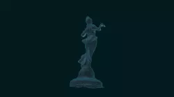 Dark Statue of Woman