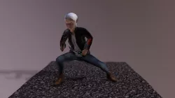 Elf Police Warrior Pose