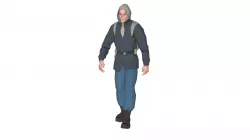 Low poly Survive character 01 - Walking