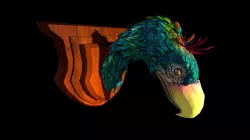 Mounted Terror Bird Head