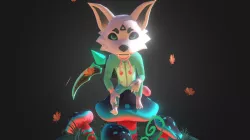 Mushroom and Wolf