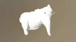 Outside Elephant Sculpture Scan