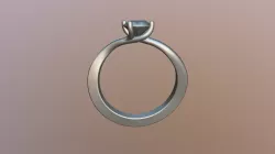 Platinum engagement ring
