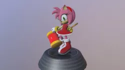 Sonic Generations - Amy Rose Statue