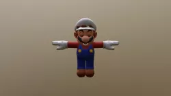 Super Mario Odyssey High Poly Model Mario