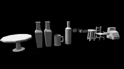 Western Saloon Interior Ideas (Low Poly)