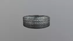 Worn out tyre
