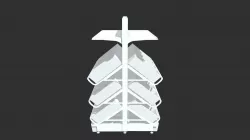 140cm Double sided Fruit & Veg Shelving