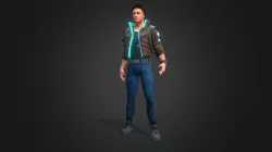 Cyberpunk man
