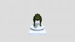 Dinosaur with Podium