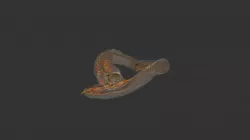 Eastern Hognose Snake (and Prey) Skeleton
