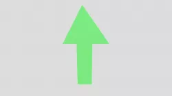 GREEN DIRECTION ARROW