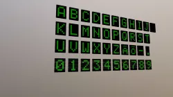 LCD Letters