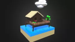 Low Poly Ocean House
