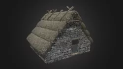 Medieval stone house
