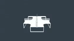 Anvi 6 User 90° Workspace – Split Translucent