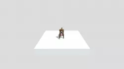 custom texture Dog-low-poly-beagle-model