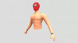 Half Undies Spider-Man Low poly