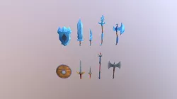 Hand Painted Weapons