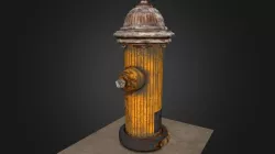 Hydrant lowpoly model