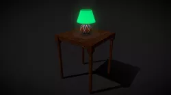 Little table and lamp