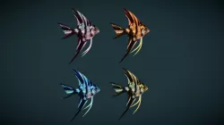 Low poly Angel Fish