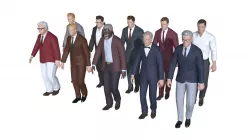 Low poly Casual Male Character Animated