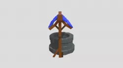 Low Poly Medieval Well