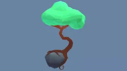 Lowpoly Floating Tree