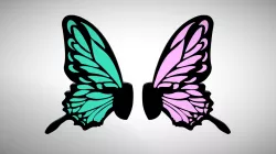 Magnet Butterfly Headphones - Vocaloid