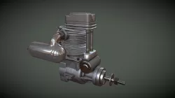 Model aircraft engine