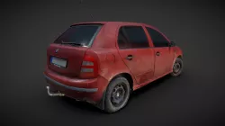 Old Hatchback Car 3D Scan