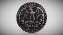 Old US Quarter Dollar