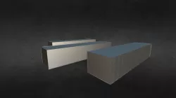 Shipbuilding container, box, lowpoly, highpoly,