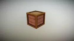 Stylized wooden crate