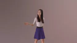 Asian Woman Walking Casual Paula Couple