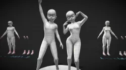 Base Meshes Child Starter Kit + Rig