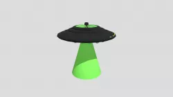 Black And Green Flying Saucer