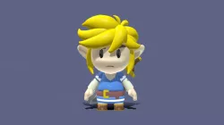 BOTW Link in Awakening Remake Style