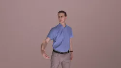 Casual Man Walking Radim Couple Holding Partner