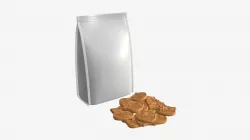 Cat cookies with pouch bag
