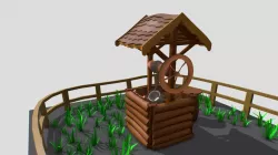 Draft of medieval well