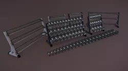 Dumbbell and Rack Set